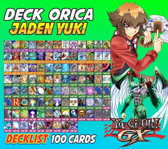 Jaden Yuki Deck GX Cards Anime Orica Yugioh 100 cards