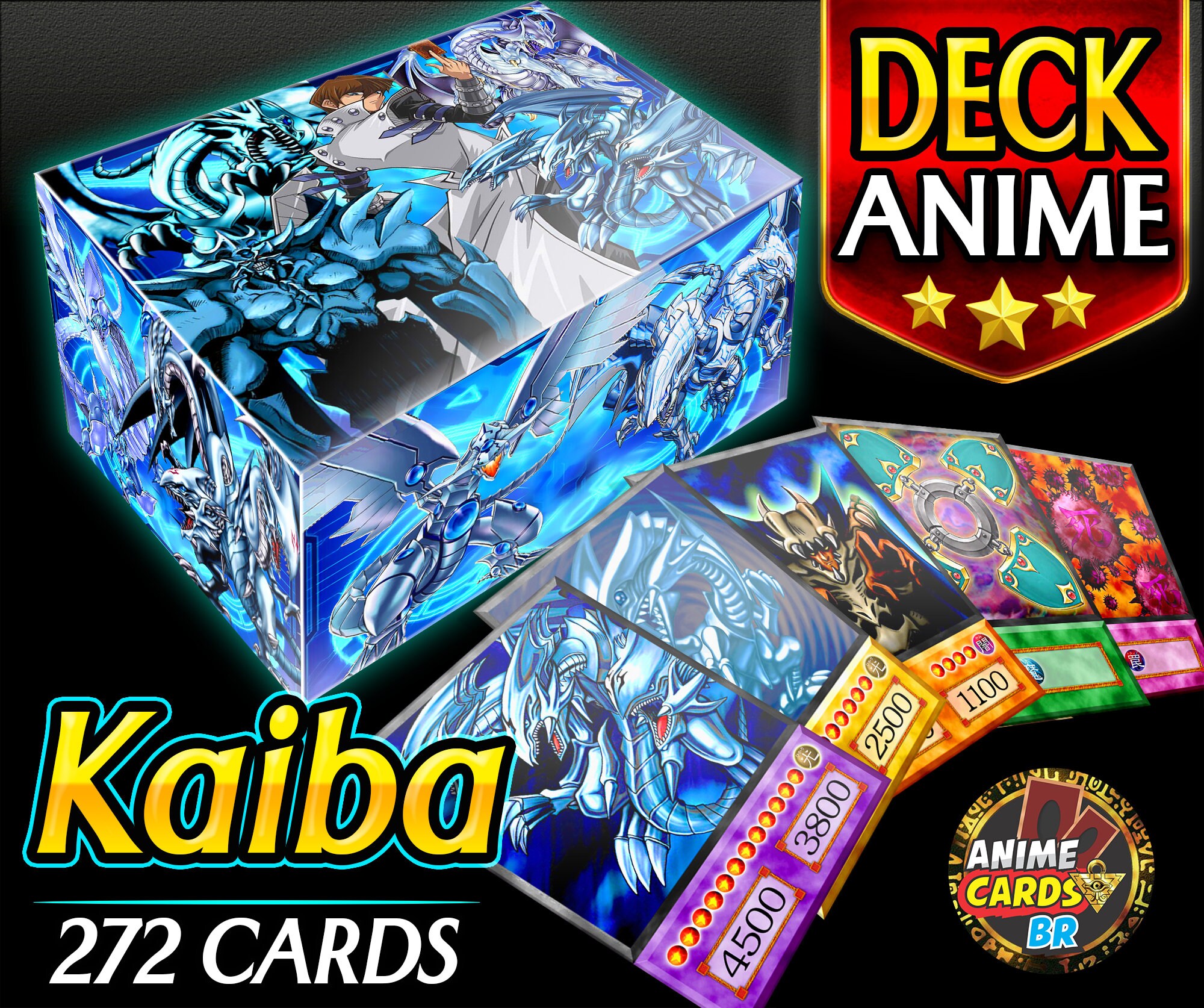 Pokecustoms Seto Kaiba Deck Anime Style Orica Cards (Common) : :  Toys & Games