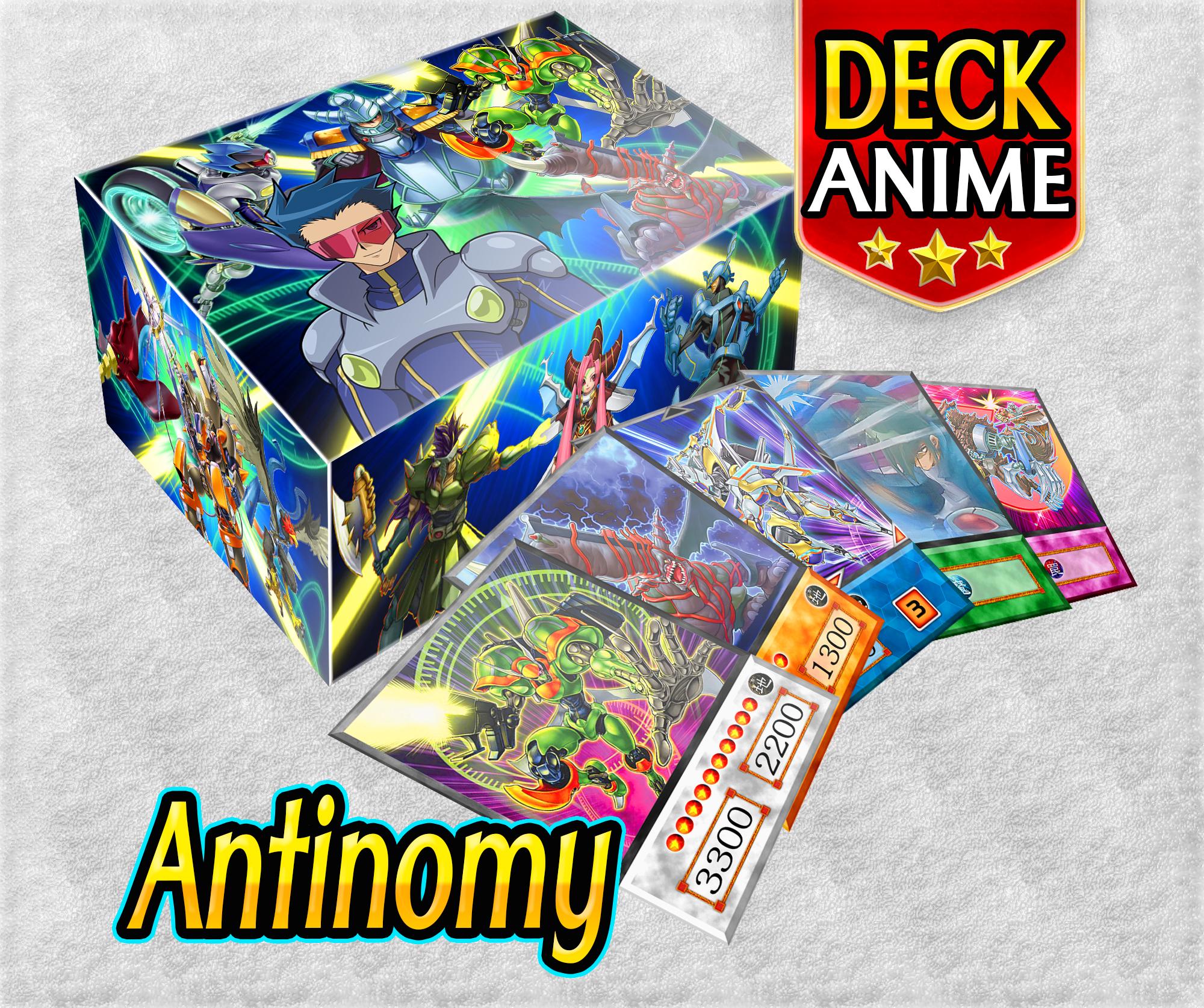 antinomy yugioh deck Antinomy Deck Anime (40 Cards +36 Rare) Playmat & Deckbox Ygo