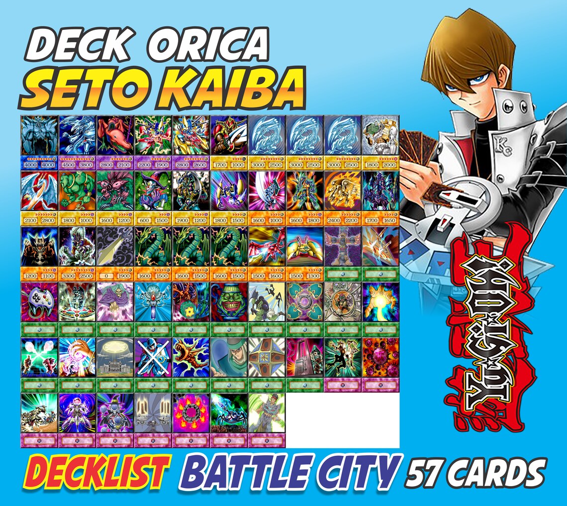 Seto Kaiba Deck 57 cards Anime Orica Yugioh Battle City | Etsy