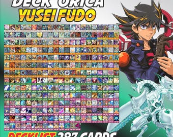 Yusei Fudo Deck Anime (280 Cards +27 Rare) Playmat & Deckbox Ygo - Etsy