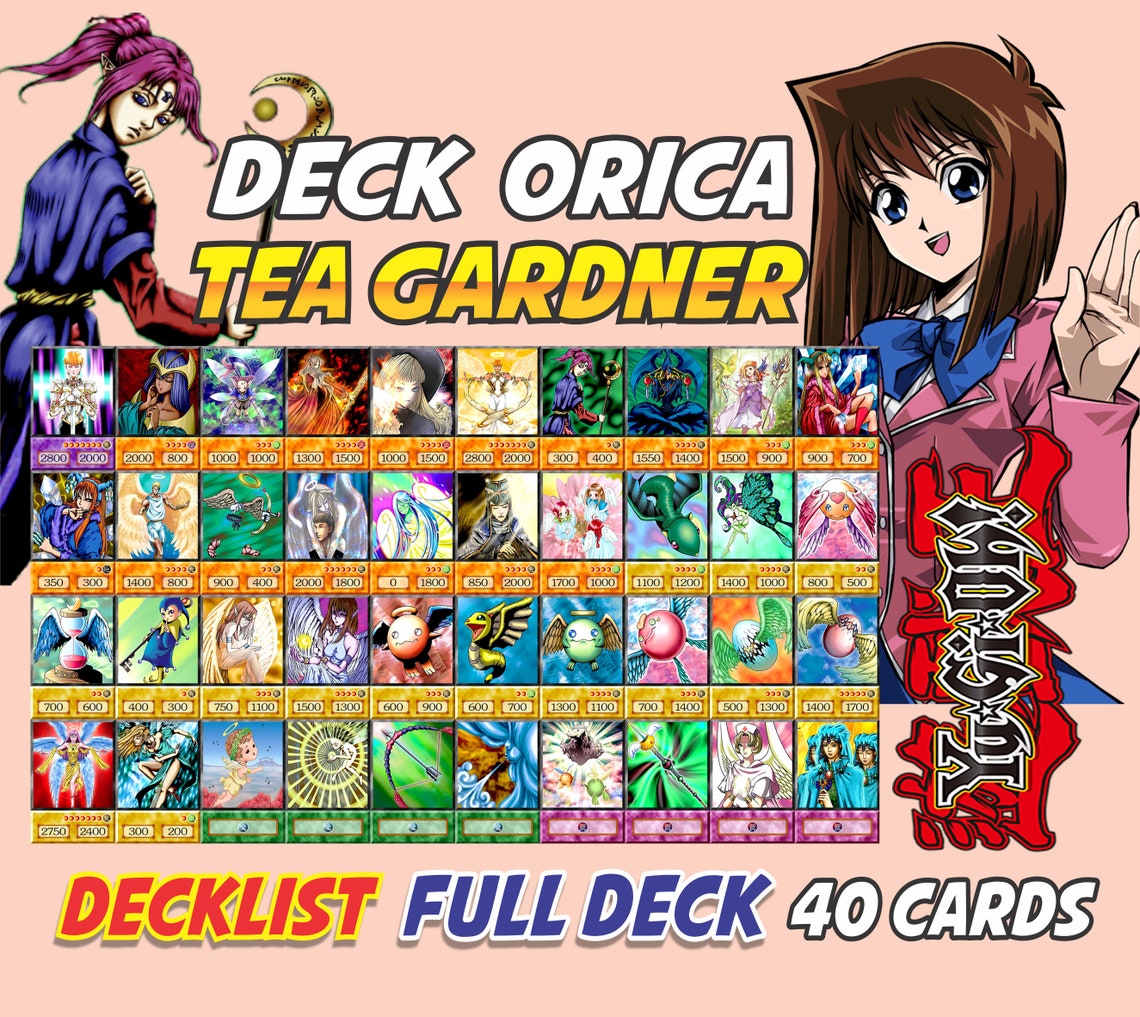 Tea Gardner Deck 40 cards Anime Orica Yugioh Full Deck Duel Etsy