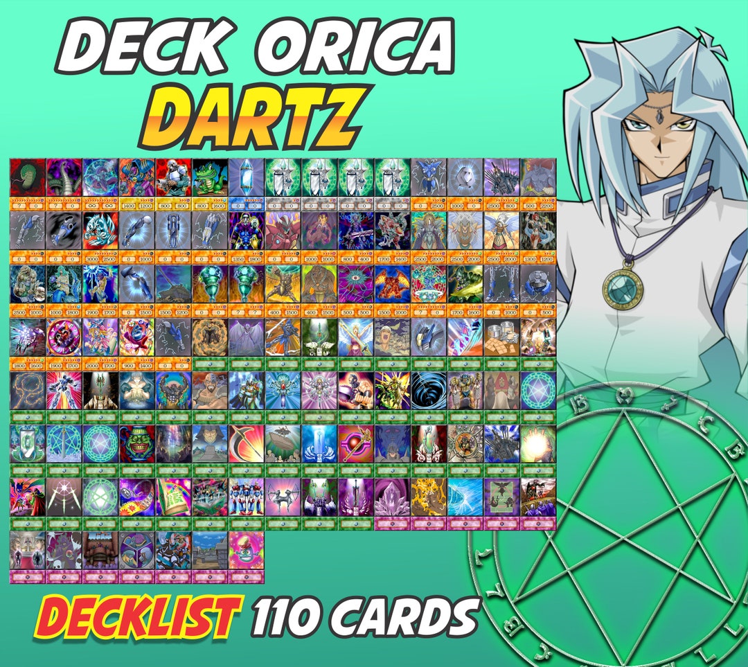 Dartz Orichalcos 110 Cards Deck Anime Orica Yugioh Etsy