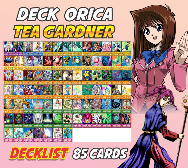 Tea Gardner 85 cartes Deck Anime Orica Yugioh Etsy France