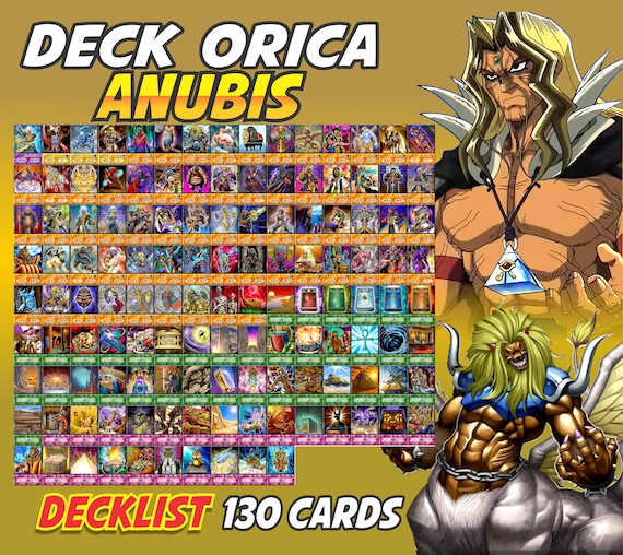 Anubis Deck Anime (130 Cards +27 Rare) Playmat & Deckbox Ygo - Etsy