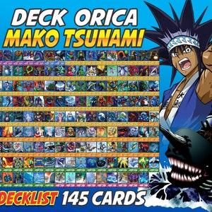 Mako Tsunami Deck Anime (140 Cards +27 Rare) Playmat & Deckbox
