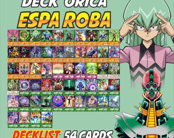 Espa Roba Deck Anime (50 kart +27 rzadkich) Mata do gry i pudełko na talie Ygo