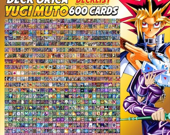 Baraja Yugi Muto Anime (600 cartas +36 raras) Tapete y caja de juego Atem Pharaoh Ygo