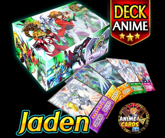 Jaden Yuki Deck Anime (350 Cards +27 Rare) Playmat & Deckbox Ygo