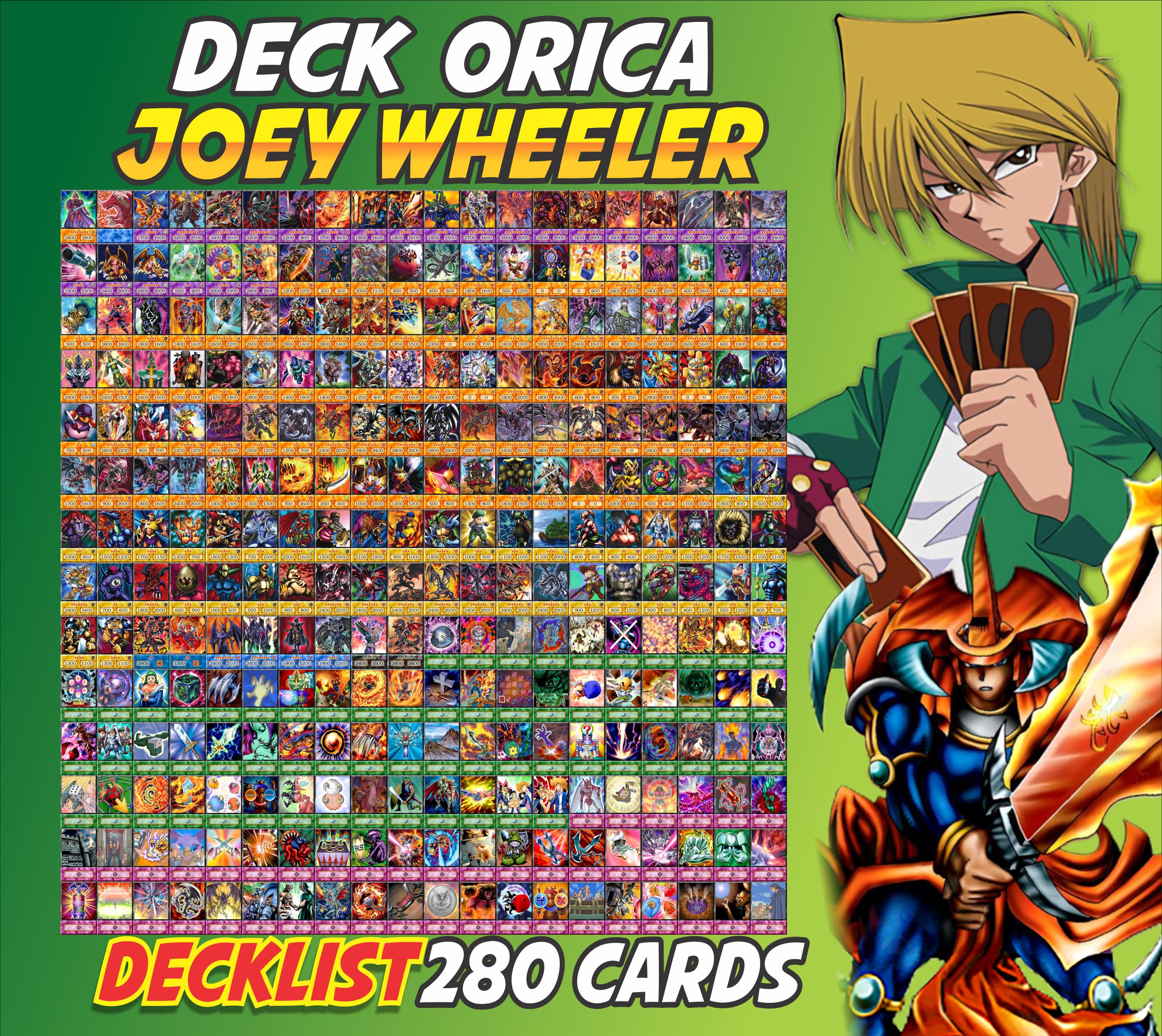 Joey Wheeler Deck Anime (280 Cards +27 Rare) Playmat & Deckbox Ygo