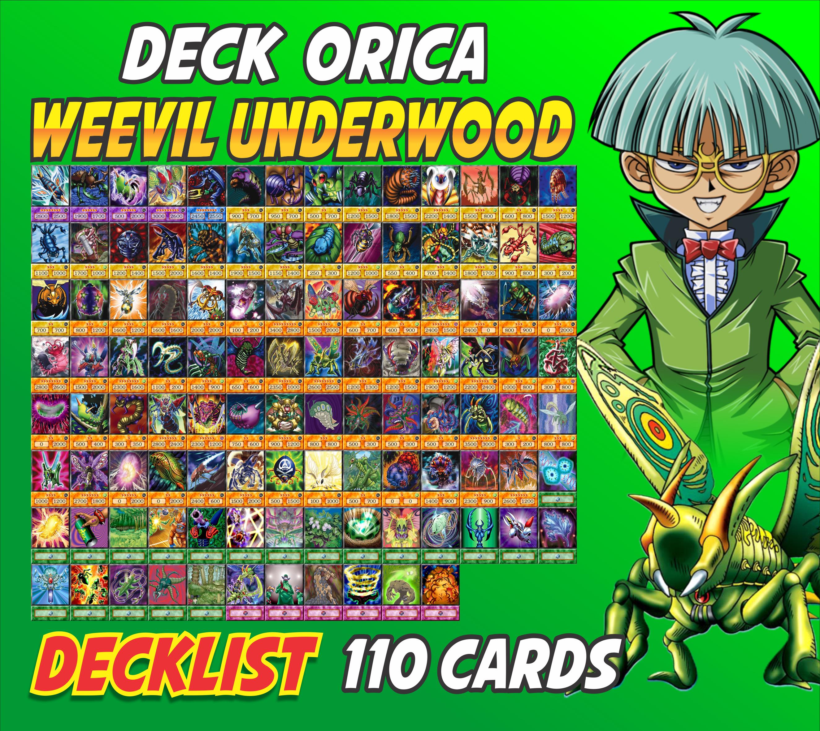 Weevil Underwood Deck Anime (110 Cards +27 Rare) Playmat & Deckbox Ygo - Etsy Weevil Underwood Deck Anime (110 Cards +27 Rare) Playmat & Deckbox Ygo - Etsy