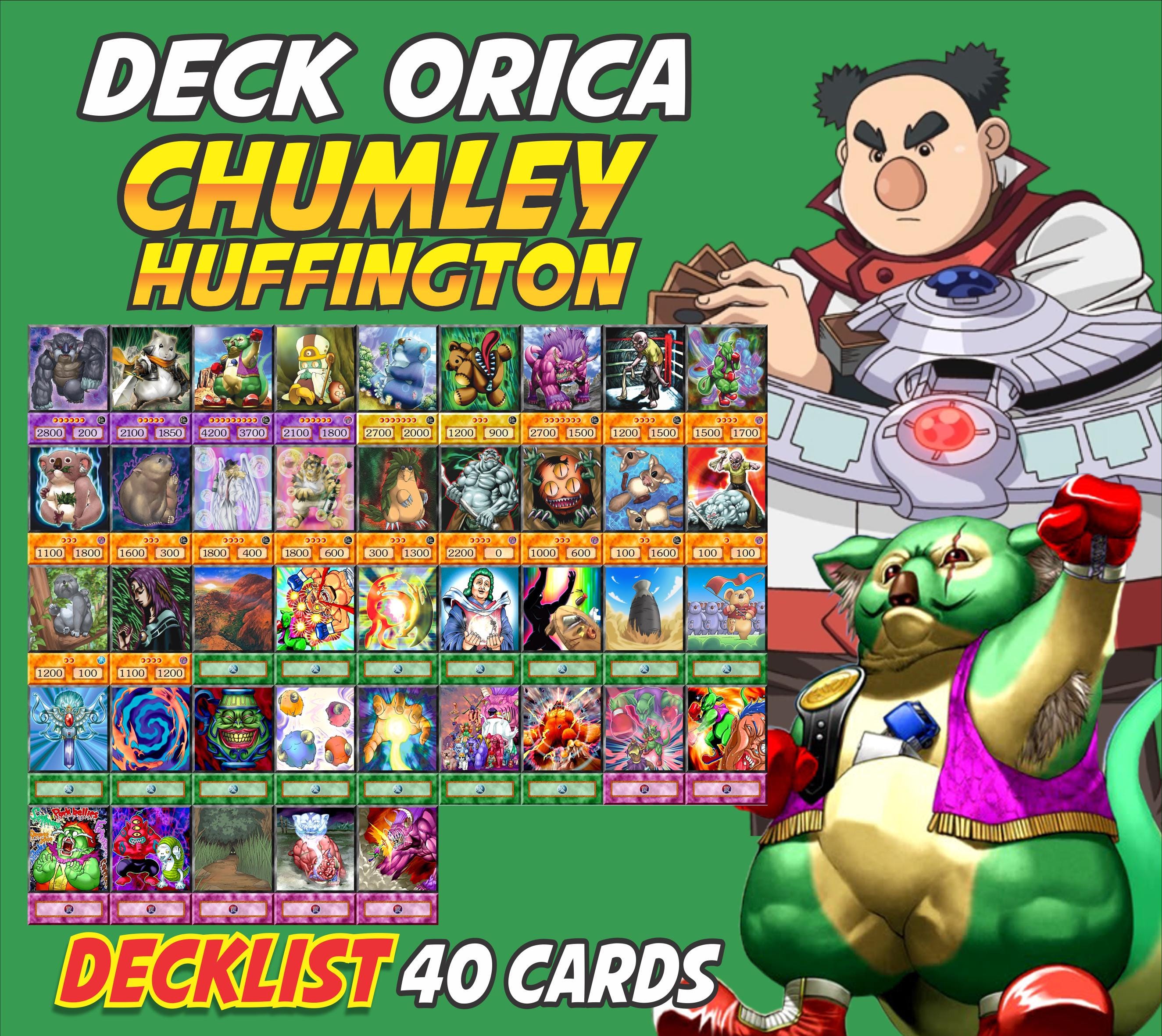 Chumley Huffington Deck Anime (40 Cards +27 Rare) Playmat & Deckbox Ygo Chumley Huffington Deck Anime (40 Cards +27 Rare) Playmat & Deckbox Ygo