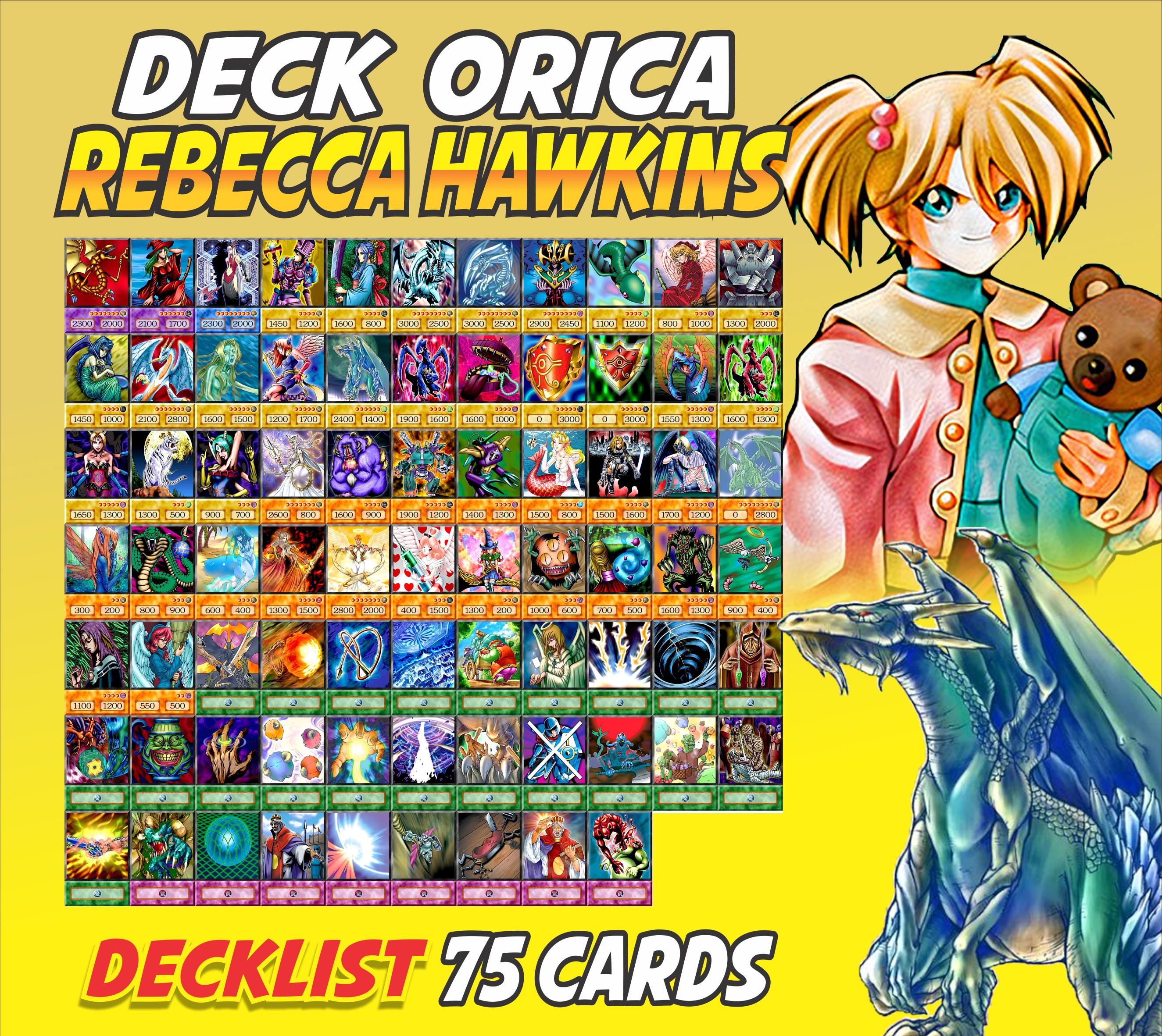 Rebecca Hawkins Deck Anime (70 Cards +27 Rare) Playmat & Deckbox Ygo - Etsy