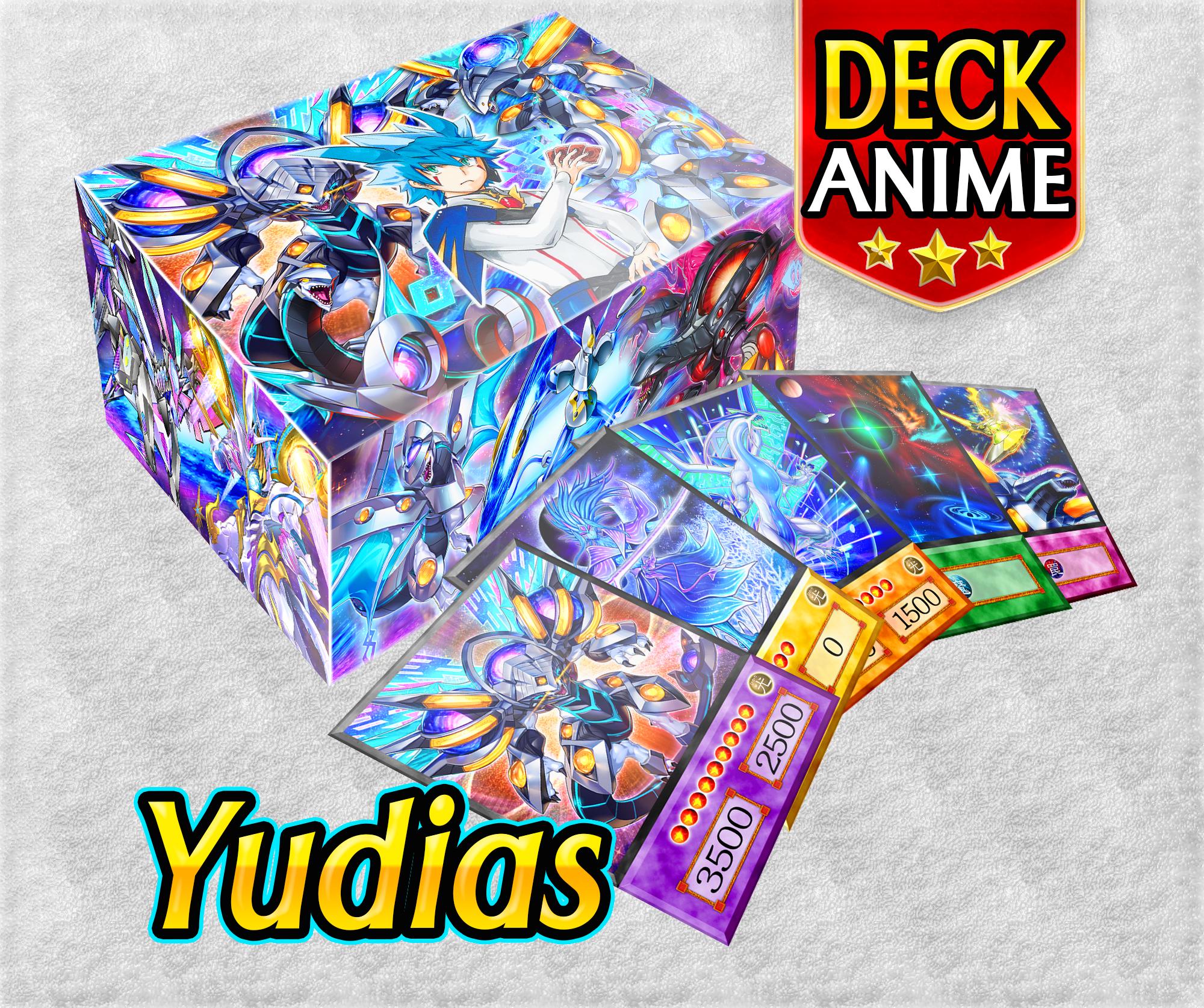yugioh yudias deck Yudias Deck Anime (130 Cards +36 Rare) Playmat & Deckbox Ygo