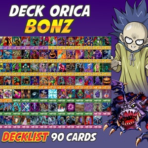 Bonz Deck Anime (90 cartas) Incluye 18 cartas raras, caja de mazo y tapete de juego