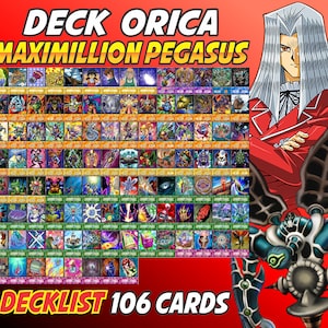 Maximillion Pegasus Deck Anime (100 Cards +27 Rare) Playmat & Deckbox
