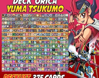 Yuma Tsukumo Deck Anime (370 Cards +36 Rare) Playmat & Deckbox Ygo