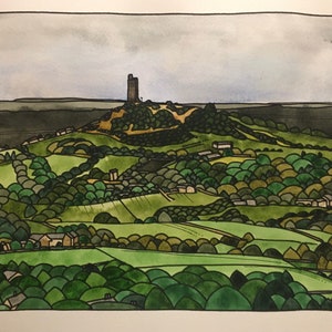 Castle Hill - landscape - limited edition print
