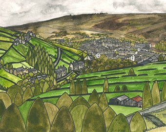 Marsden Limited Edition Giclee Print - Colne Valley View