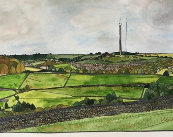 The Holme Valley Landscape - Limited Edition Print