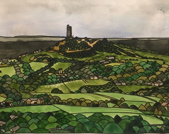 Castle Hill - landscape - limited edition print