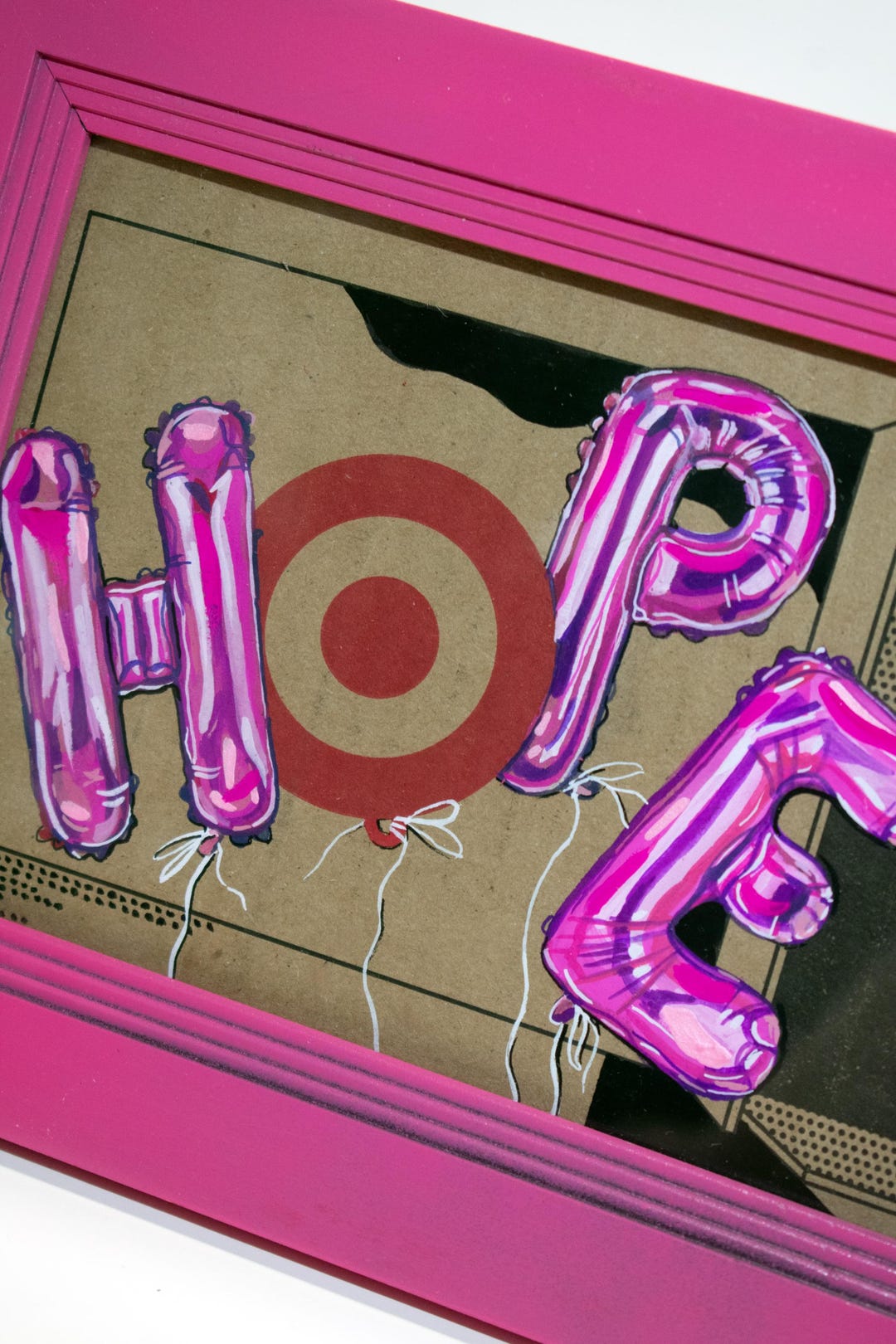 Hope Box Letters HOPE – Original Balloon Letter Art Made From Recycled Materials - Etsy