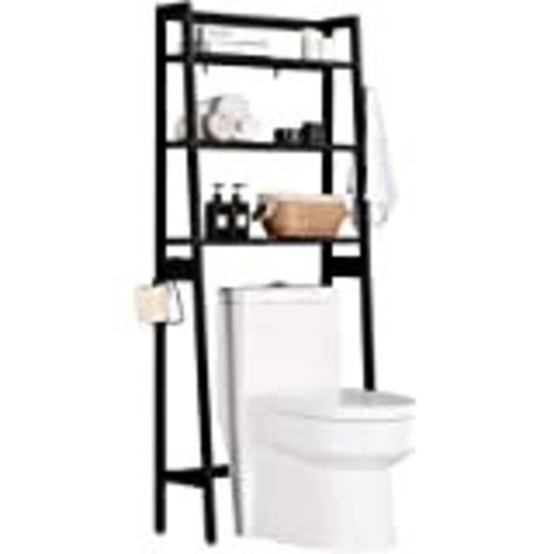 Over the Toilet Ladder Style Shelf/Storage Organizer Rustic Etsy