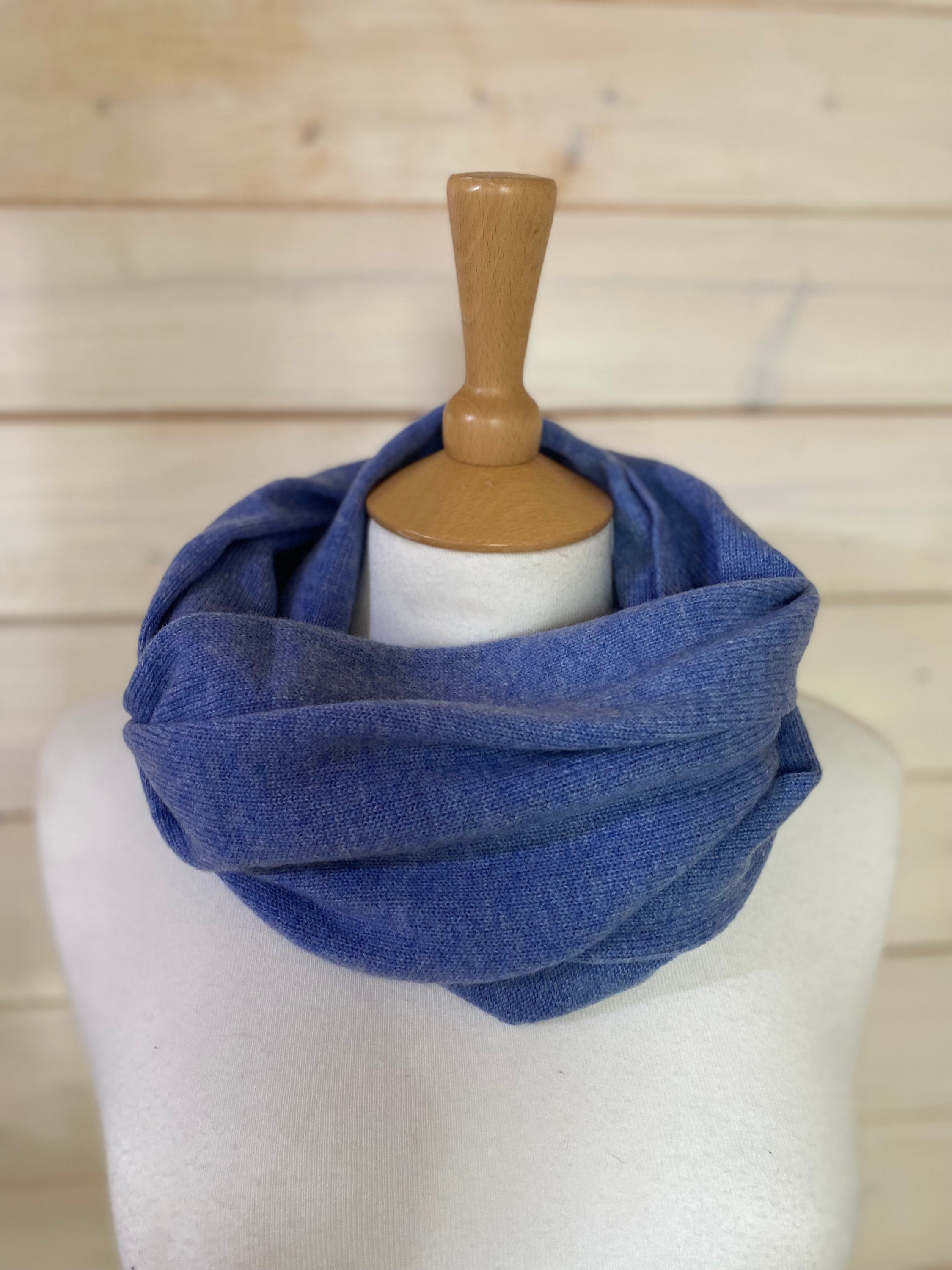 【限定セール！】 Luxury 100% Etsy - Snood Long Wrap Double Cashmere 小物