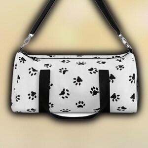  Dog Paw Gym Duffle Bag Dog Bones House Sport Gym Bags  Overnighter Duffel Bag Waterproof Weekend Sleepover Travel Carry On Bags  Gymnastics Dance Tote Bag Small Duffel Bag