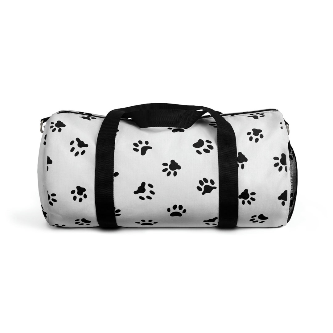 Dog Paw Print Duffel Bag Animal Travel Dog Pet Travel Dog Etsy