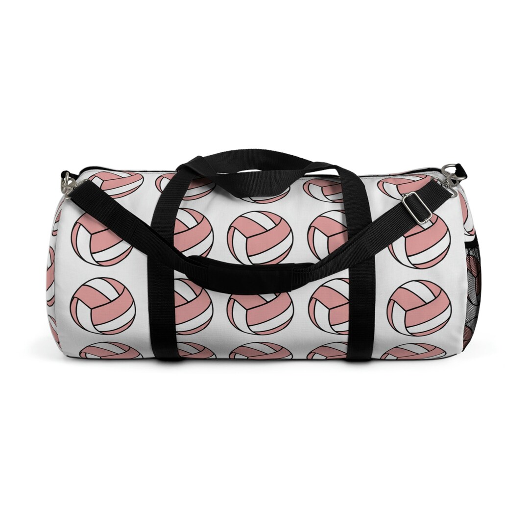 Volleyball Duffel Bag Pink and White Volleyball Duffel Bag Etsy