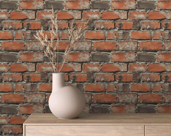 Rustic Brick Peel and Stick Wallpaper: 4 HD Styles