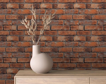 Wallpaper Peel & Stick Removable Brick / Brick Series 1 in Four Unique HD Styles!