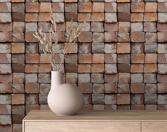 Vintage Brick Peel and Stick Wallpaper: Removable HD Styles
