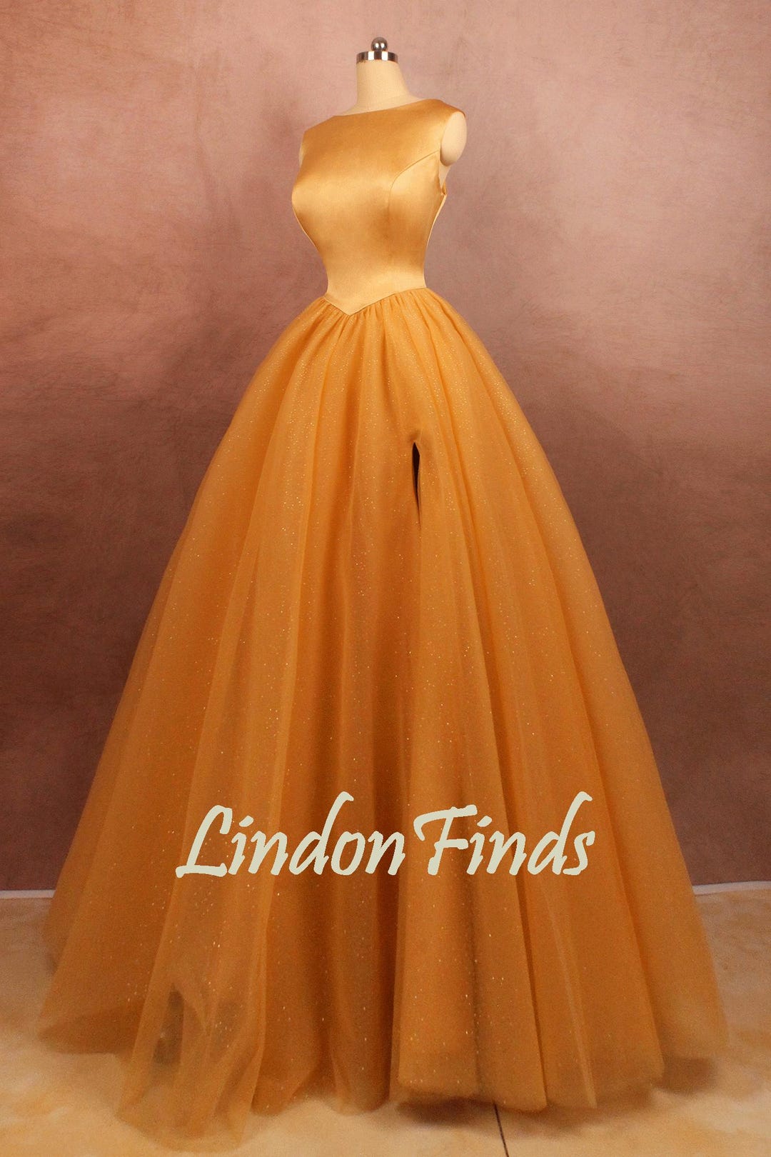 orange princess prom dress Mermaid Spaghetti Straps Orange Tight Prom Dress With Split PSK442 US16 / As Picture