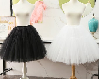 Tulle Ball Gown Short Petticoat, Lolita Cosplay Short Dress Petticoat, Ballet Tutu Skirt, Rockabilly Crinoline