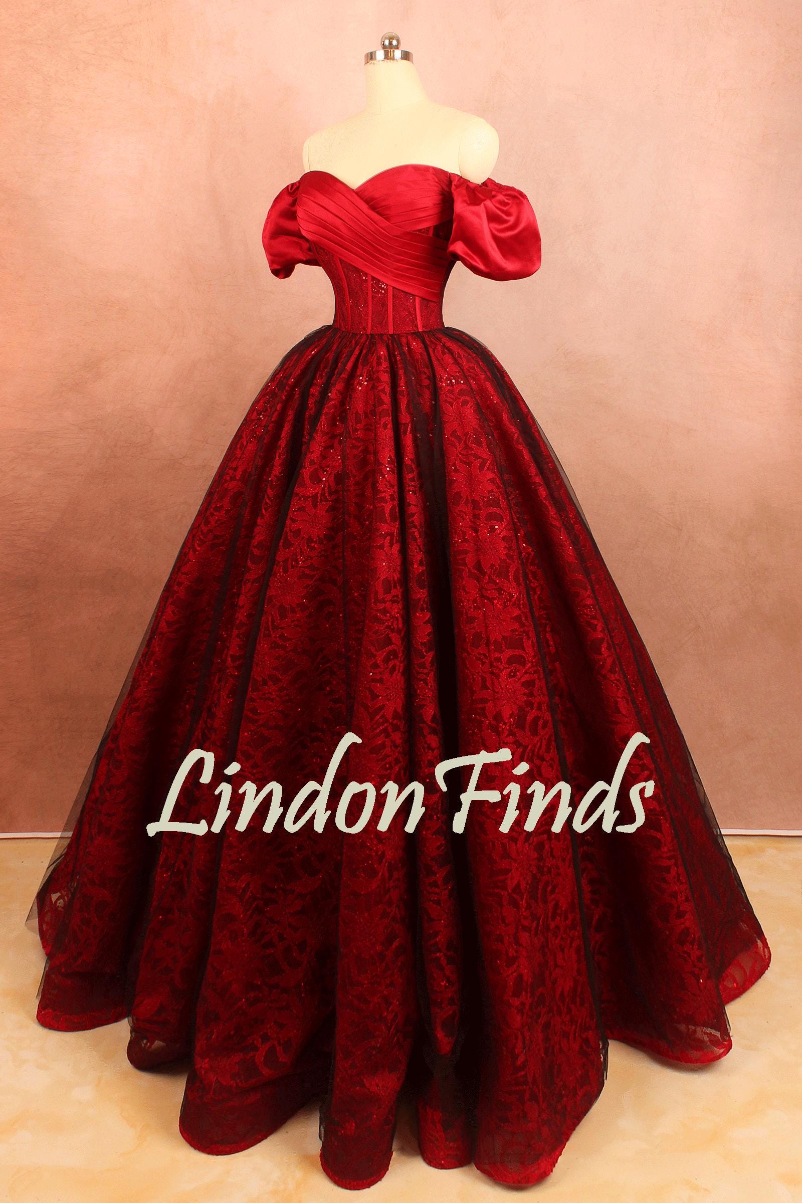 Short Red Lace Dress - Etsy