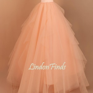 Pink tulle princess wedding skirt,bridal skirt,special occasions-elegant maxi skirt