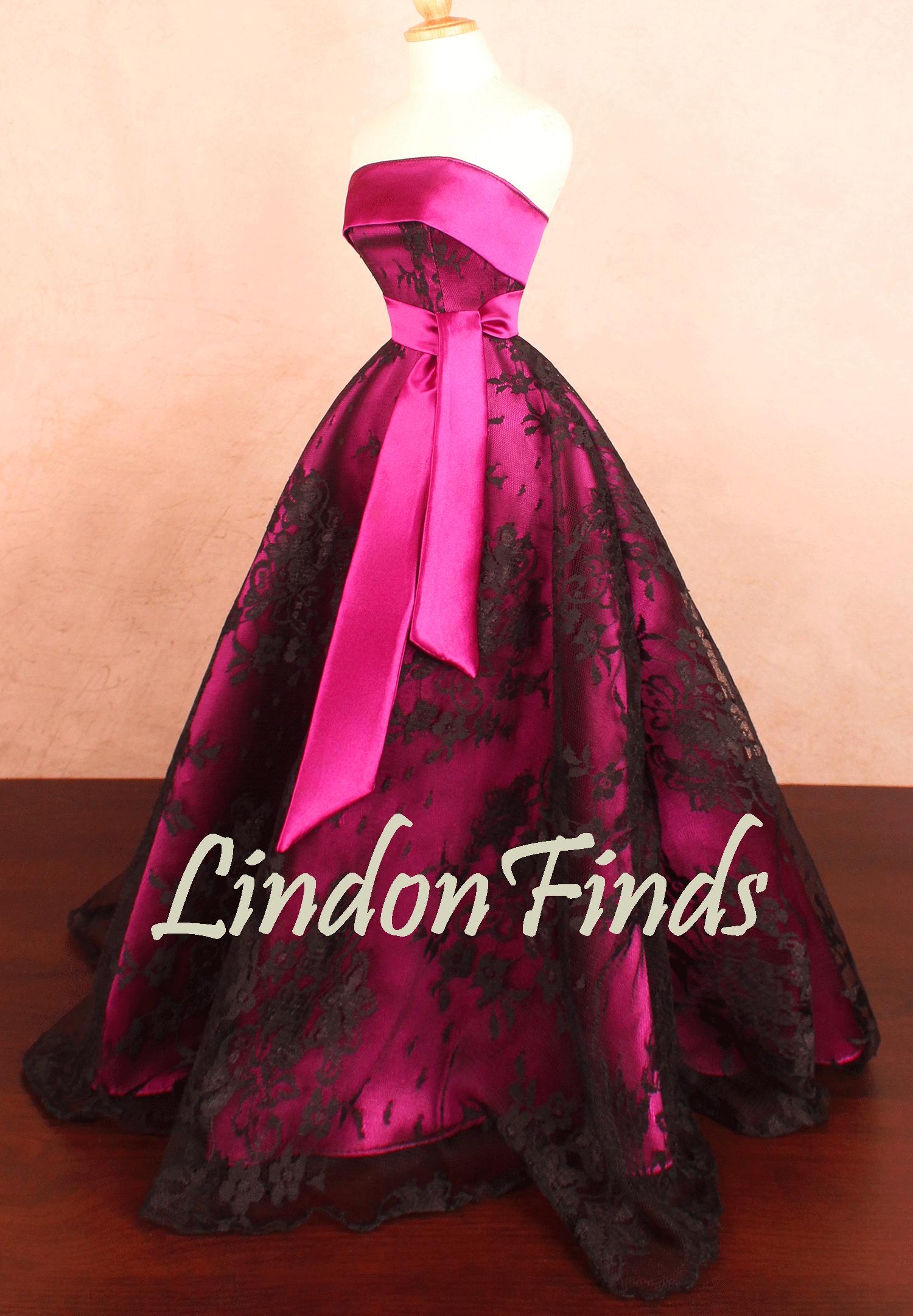 cover up formal dress Short Cute Backless Fuchsia Satin Prom Dresses, Backless Fuchsia Forma –  morievent main image 1