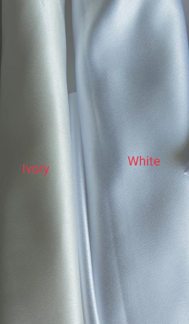 Elfenbein Satin Hochzeit Rock, handgemachte volle Braut Abschlussball Röcke Bild 6