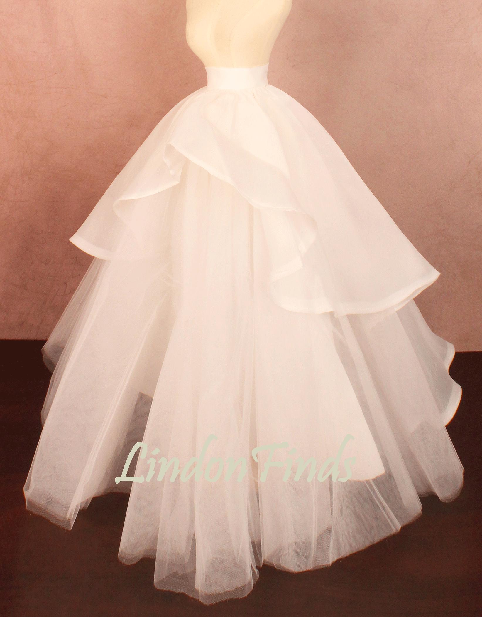 Layered Organza Skirt - Etsy