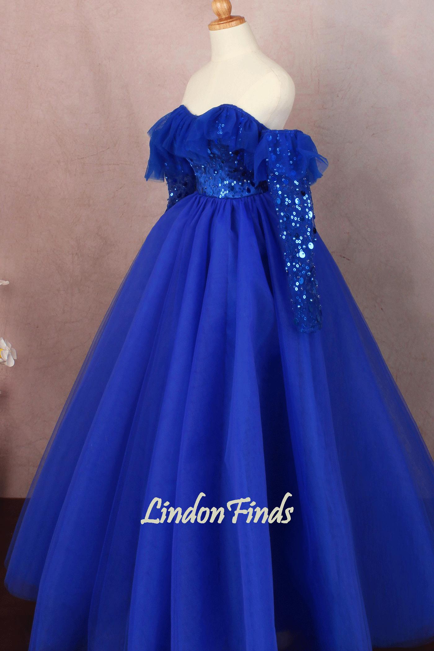 strapless open back dress Hollywood Electric Blue Formal Dress Fitted Gown Mermaid Skirt Ball –  Runway Goddess