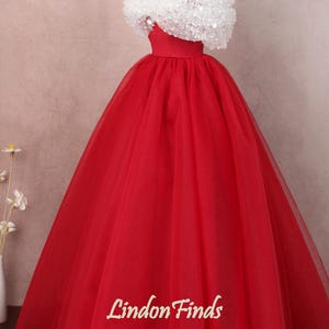 Red Offshoulder Gown - Etsy