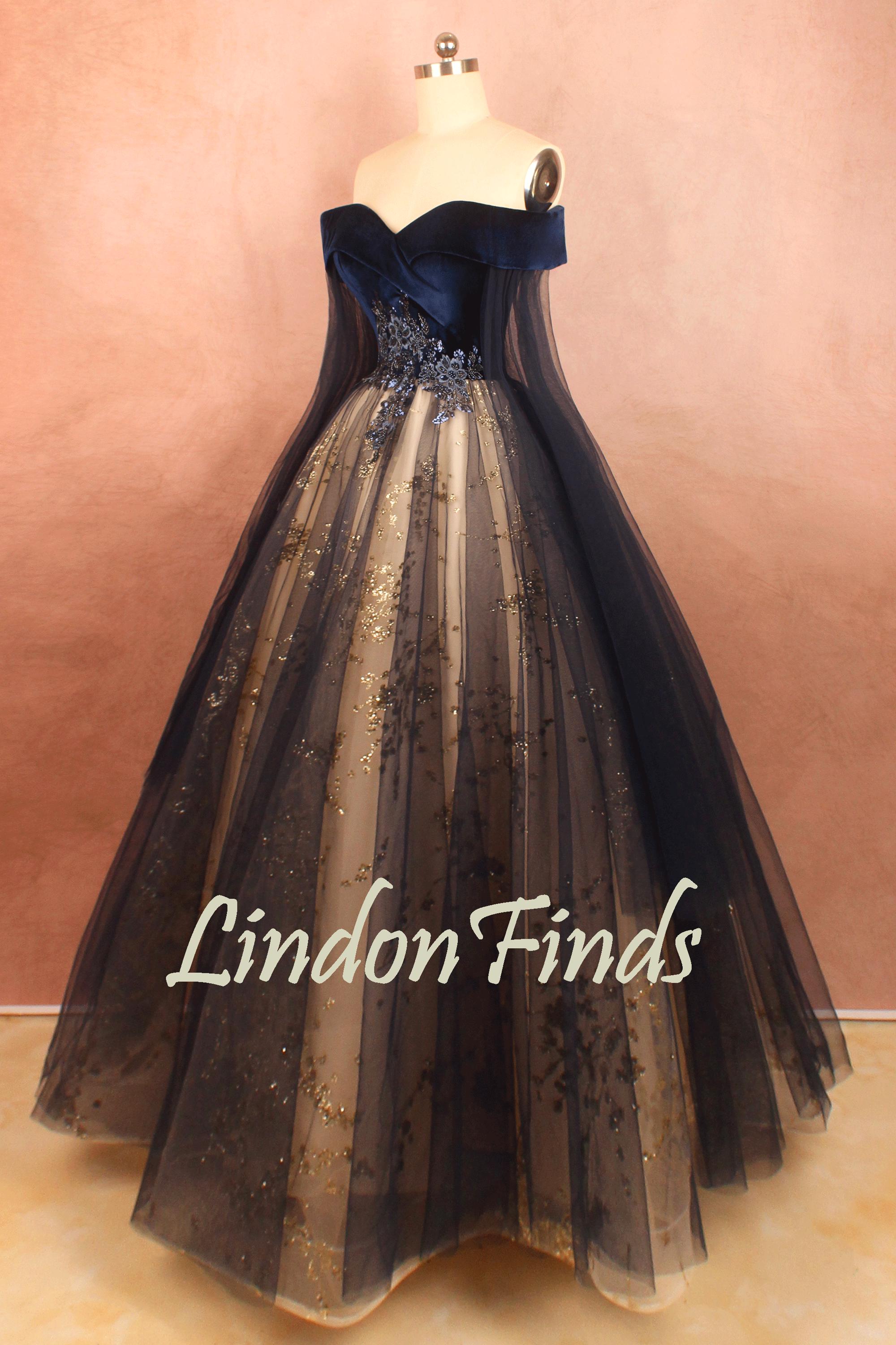 blue evening gown dresses A-Line Knee Length Silk-Like Graduation Dresses COCOMELODY CS0552, Cocoa main image 1