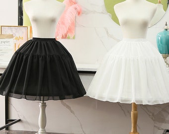 Jupon de mousseline de fille, mariage nu long Crinoline, robe de bal à volants sous jupe, jupe bouffante