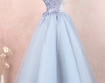 Gray beading lace wedding gown off the shoulder prom gown tulle women formal party dress