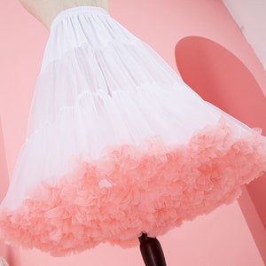 Pink Tulle Petticoats,Girl Tutu Skirt,Party short Skirt,Cos Petticoat,short tulle Skirt