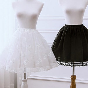 White or Black Short Petticoats2021 Women Underskirt For Wedding DressProm Crinoline Underskirt zdjęcie 4