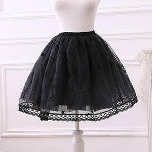 White or Black Short Petticoats2021 Women Underskirt For Wedding DressProm Crinoline Underskirt Czarny