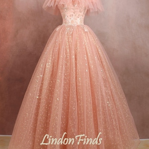 Pink lace full ball gown off the shoulder wedding dress tulle a line prom gown beaded lace applique evening gown